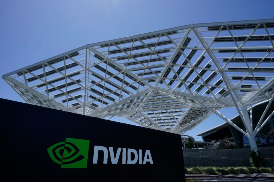 <strong>The Nvidia Corporation sign can be seen in Santa Clara, California, on&nbsp; Wednesday, May 31, 2023. The xAI supercomputer in Memphis will use 100,000 H100 Nvidia semiconductors.</strong> (Jeff Chiu/AP file)