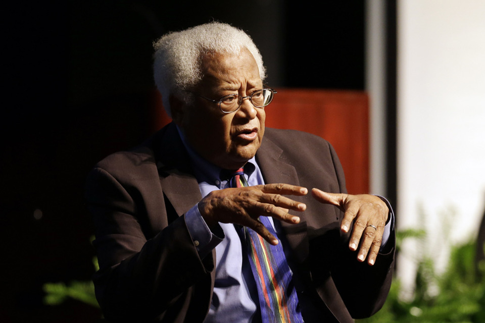 <strong>The Rev. James Lawson Jr. speaks in Murfreesboro, Sept. 17, 2015. Lawson, an apostle of nonviolent protest who schooled activists to withstand brutal reactions from white authorities as the civil rights movement gained traction, has died, his family said Monday, June 10, 2024. He was 95.</strong> (Mark Humphrey/AP Photo file)