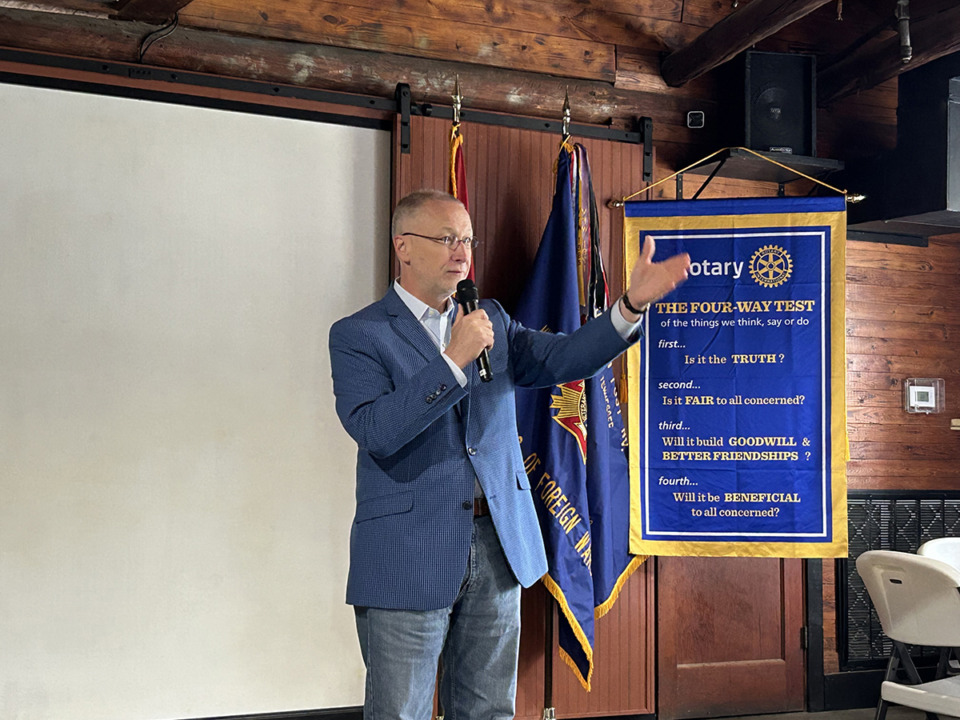 <strong>State Sen. Brent Taylor, R-Eads, addressed the Collierville Rotary Club June 4.</strong> (Abigail Warren/The Daily Memphian)