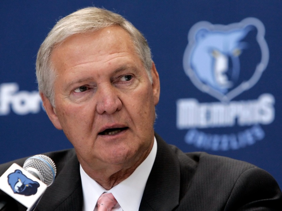<strong>In this file photo, Jerry West, president of basketball operations for the Memphis Grizzlies, talks about the team during media day in Memphis, Tenn., Oct. 2, 2006.</strong> (Mark Humphrey/AP Photo File)