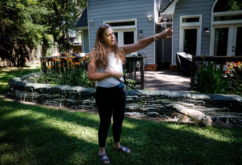 <strong>Marianna Simshauser&rsquo;s Collierville home has flooded twice since she moved to Rogers Wood Cove in 2005.</strong> (Mark Weber/The Daily Memphian)