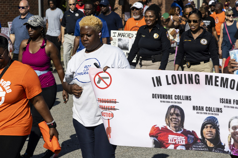 <strong>The Walk Against Gun Violence that started at Melrose High School.</strong> (Brad Vest/Special to The Daily Memphian)