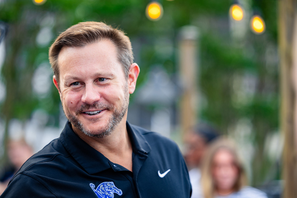 <strong>Coach Ryan Silverfield and the University of Memphis football team are riding a lot of positive momentum.&nbsp;</strong>(Benjamin Naylor/The Daily Memphian)