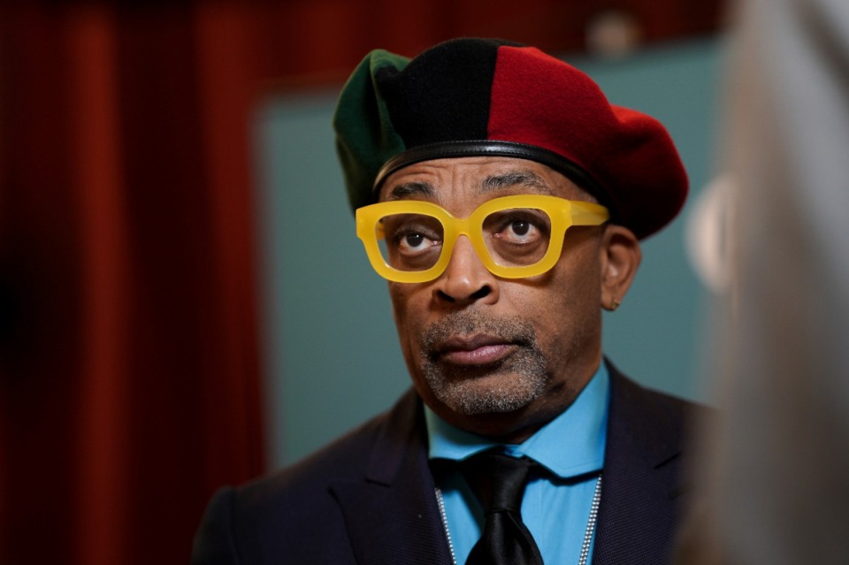 <strong>Spike Lee is interviewed upon arrival for the photocall of the 'BFI Fellowship Award' in London, Monday, Feb. 13, 2023.</strong> (Scott Garfitt/Invision/AP)