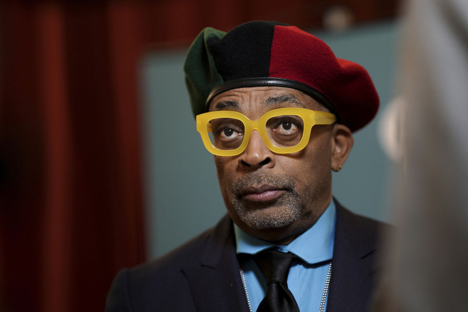 <strong>Spike Lee is interviewed upon arrival for the photocall of the 'BFI Fellowship Award' in London, Monday, Feb. 13, 2023.</strong> (Scott Garfitt/Invision/AP file)