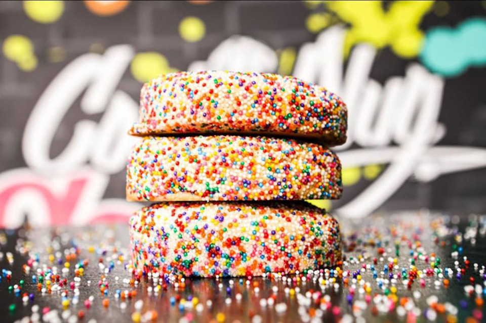 <strong>Cookie Plug, launched in 2019, offers 12 signature cookie flavors that are freshly baked on-site daily.</strong> (Courtesy Cookie Plug)