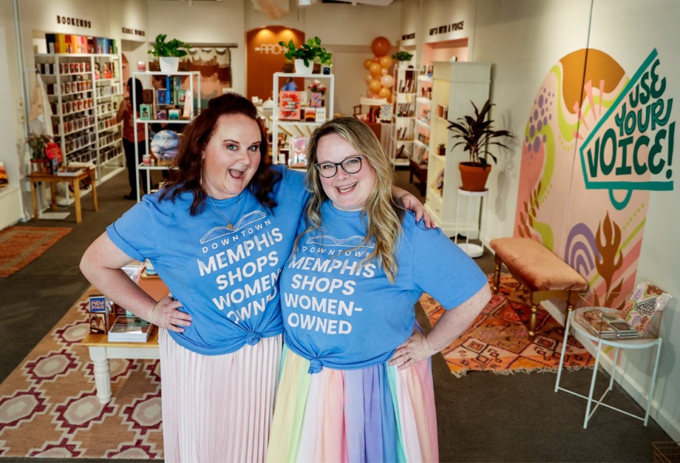 <strong>Sisters and co-owners Kristen and Lindsey Archer say they will keep their Archd online store open.</strong> (Mark Weber/The Daily Memphian)