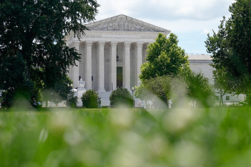 <strong>The U.S Supreme Court is seen, Thursday, June 20, 2024, in Washington.</strong> (Mariam Zuhaib/AP Photo)