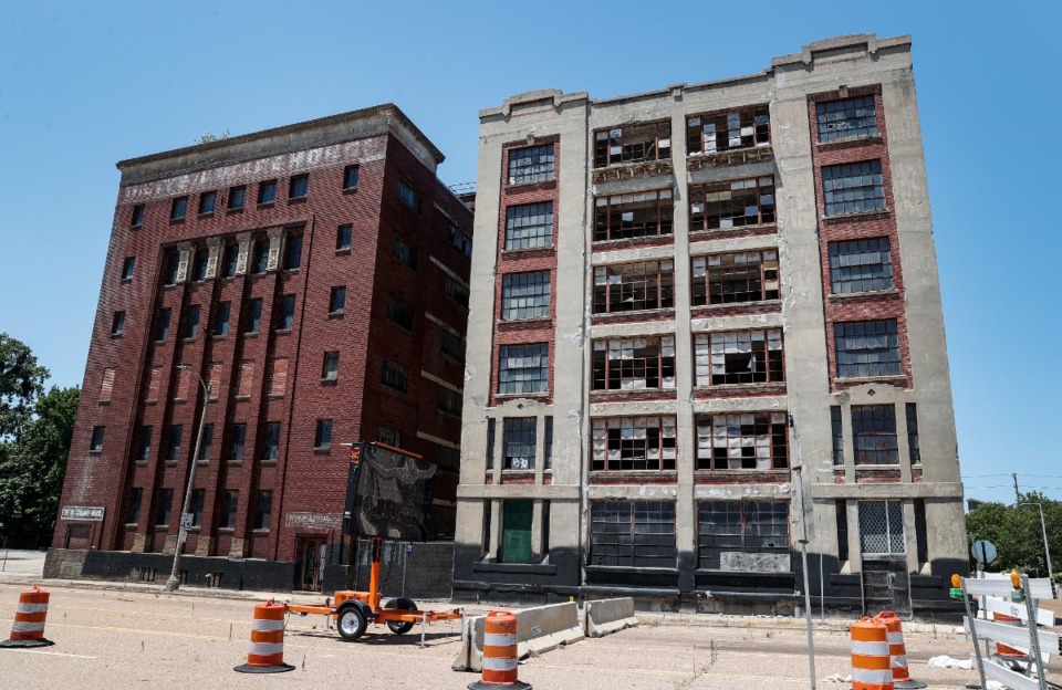 <strong>The United Warehouse buildings are being sold with the hopes the buyer will maintain the historic buildings and redevelop them into mixed-use or multifamily developments.</strong> (Mark Weber/The Daily Memphian)