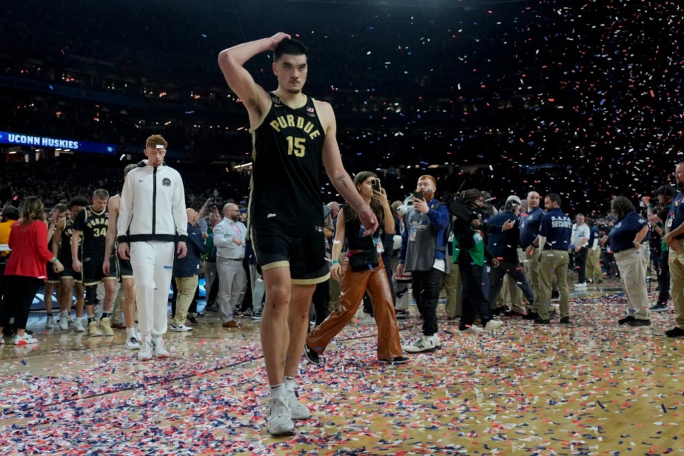 <strong>The Grizzlies drafting Purdue center Zach Edey has taken many by surprise, even though there were plenty of hints along the way.&nbsp;</strong> (David J. Phillip/AP file)