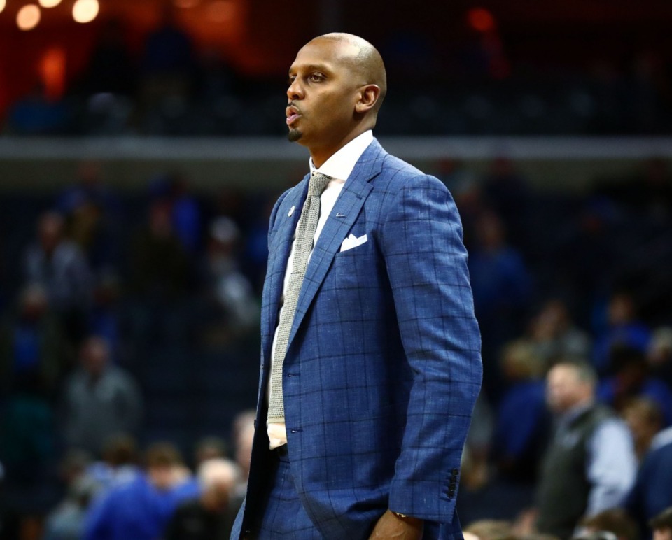 <strong>"We're kind of where we are with our scheduling, just waiting on the Grizzlies and the NBA to decide when they are going to play," said University of Memphis Tigers basketball coach Penny Hardaway.</strong> (Houston Cofield/Daily Memphian file)