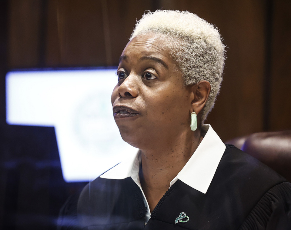 <strong>Demarion Tackett was captured by the U.S. Marshals Service Monday afternoon. A warrant for his arrest was issued after Tackett did not appear at a June 21 court date before Shelby County Criminal Court Division 10 Judge Jennifer Mitchell (pictured).</strong> (Mark Weber/The Daily Memphian file)