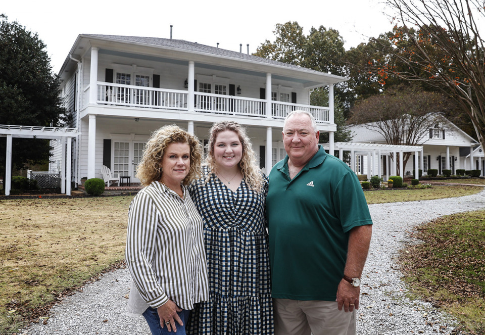 <strong>From left to right: Christy Houston, daughter Emma Houston and husband Stafford Houston own Bonne Terre.</strong> (Mark Weber/The Daily Memphian file)