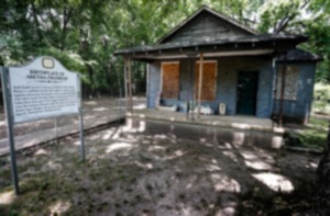 <strong>Aretha Franklin&rsquo;s first home on Lucy Avenue, pictured on Monday, July 15, 2024, has been sold.</strong> (Mark Weber/The Daily Memphian)