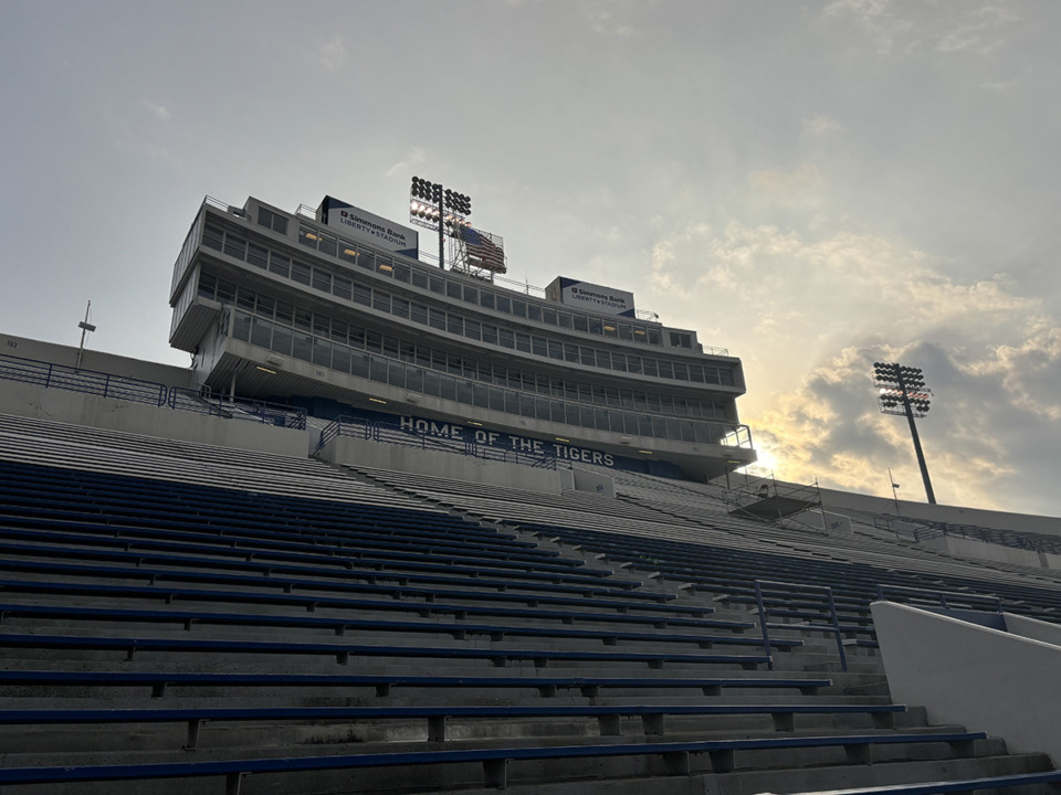 <strong>The Memphis Tigers are fast-approaching demolition of the west side of Simmons Bank Liberty Stadium, the start of Phase 2 of a three-part, $220 million renovation project.</strong> (Tim Buckley/The Daily Memphian file)