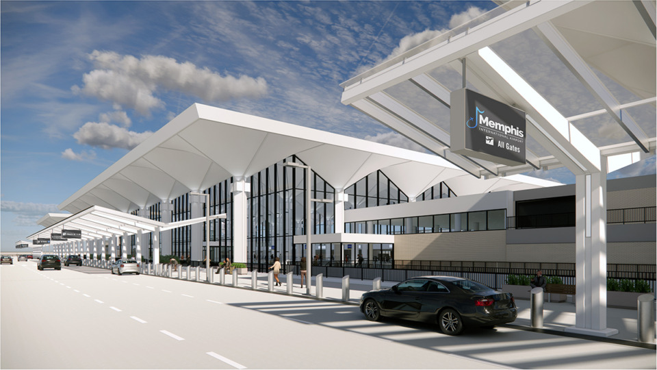 <strong>This rendering shows the future departure gates at Memphis International Airport.</strong> (Courtsey MEM Marketing)