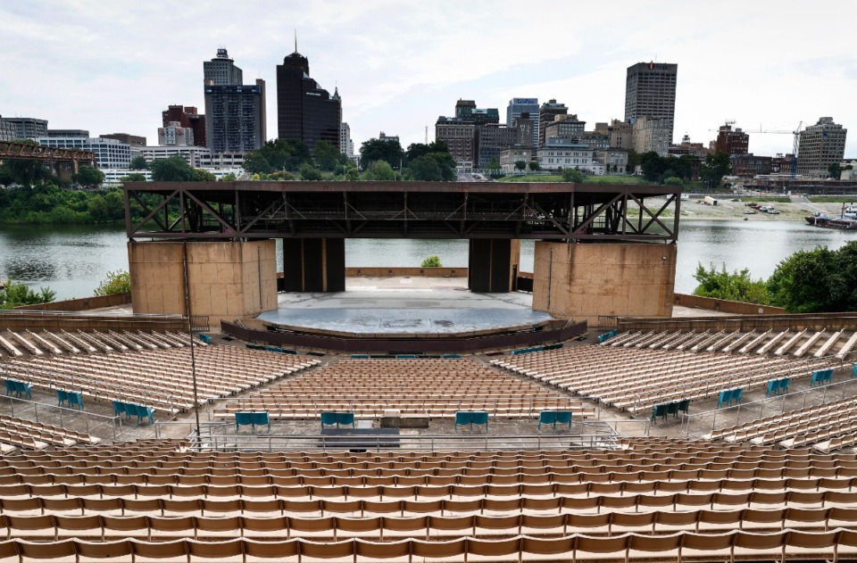 <strong>Despite Mud Island amphitheater&rsquo;s unique view of the city&rsquo;s skyline and harbor, Memphis River Parks Partnership president and CEO Carol Coletta questions whether restoration is the right answer.</strong>&nbsp;(Mark Weber/The Daily Memphian)