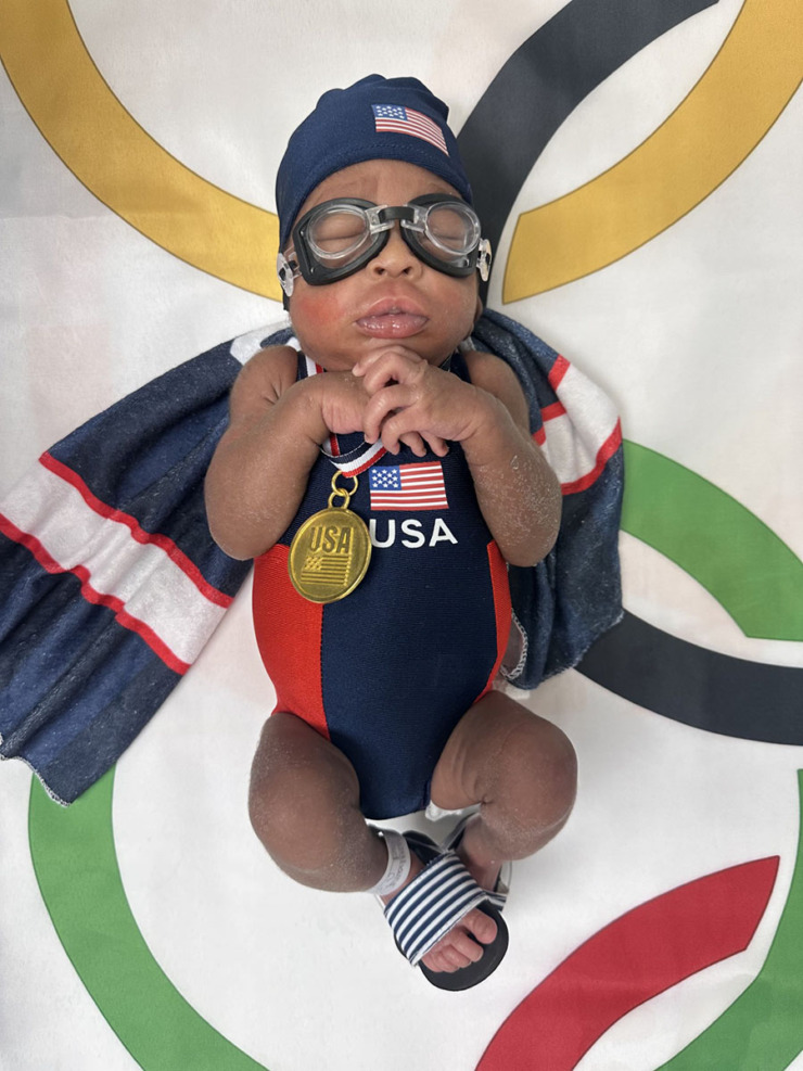 <strong>From diminutive wrestlers to miniature swimmers, all sports are represented, and Saint Francis&rsquo; NICU babies are serious about rooting for the U.S.</strong> (Kerry Thompson/Courtesy Saint Francis Healthcare)