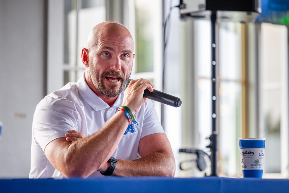 <strong>&ldquo;Trying to be intentional about guys who are coming from winning programs or who are fiending to win. Winning means a lot to them,&rdquo; said University of Memphis head baseball coach Matt Riser.</strong> (Benjamin Naylor/The Daily Memphian file)&nbsp;