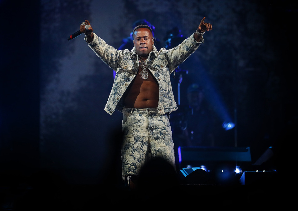 <strong>Yo Gotti performs on Friday, July 15, 2022 at the FedExForum.</strong> (Mark Weber/The Daily Memphian)