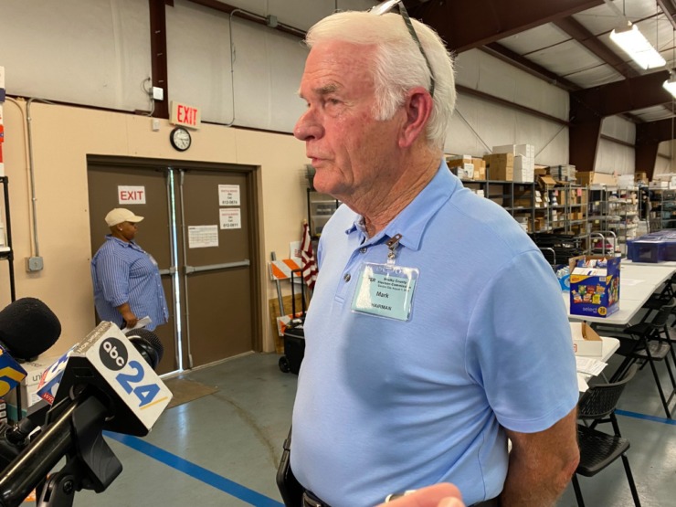 <strong>&ldquo;Our turnout has not been great today,&rdquo; Shelby County Election Commission chairman Mark Luttrell said at a Thursday afternoon briefing at the electon operations center.</strong> (Bill Dries/Daily Memphian)