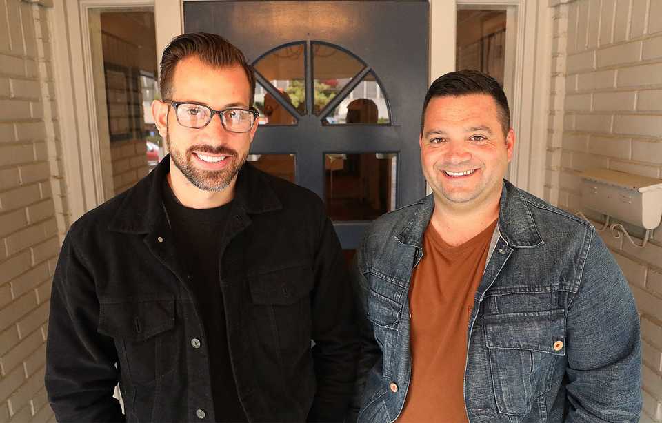 <strong>Andrew Ticer (left) and Michael Hudman opened Andrew Michael Italian Kitchen in 2008. Over the past decade, the childhood friends have opened several other restaurant concepts along the way.</strong> (Patrick Lantrip/Daily Memphian)