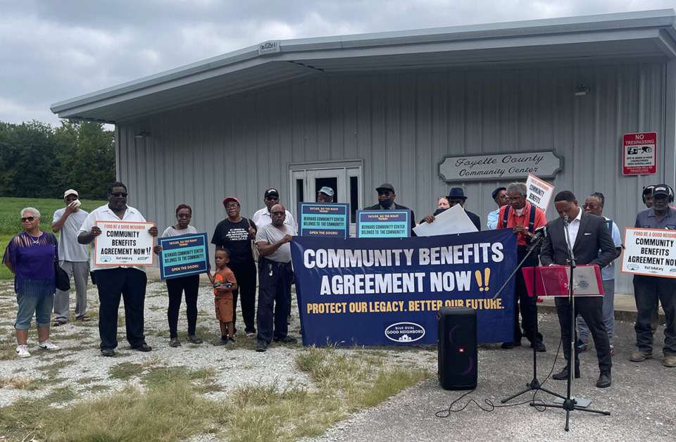 <strong>The BlueOval Good Neighbors Coalition led a rally in Mason, Tenn. on Wednesday, Aug. 7, 2024.</strong> (Submitted)