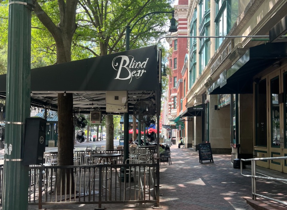 <strong>Blind Bear, the prohibition-style bar and restaurant at 119 S. Main St., closed at the beginning of this month.</strong> (Sophia Surrett/The Daily Memphian)