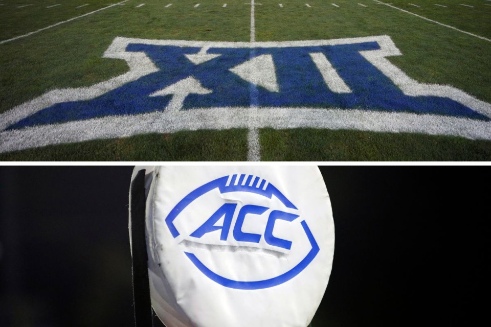 <strong>The Memphis Tigers could potentially join the Big 12 or the ACC.</strong> (Top:&nbsp;Rick Bowmer/AP file; bottom:&nbsp;Karl B. DeBlaker/AP file)