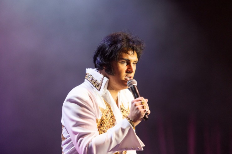 <strong>Louis Brown checks into Heartbreak Hotel at the Ultimate Elvis Tribute Contest at Graceland.</strong> (Brad Vest/Speial to The Daily Memphian)