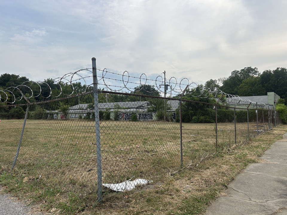 <strong>The plot of land on Central Avenue west of Cooper Street will be used for The Cooper development.</strong> (Sophia Surrett/The Daily Memphian)