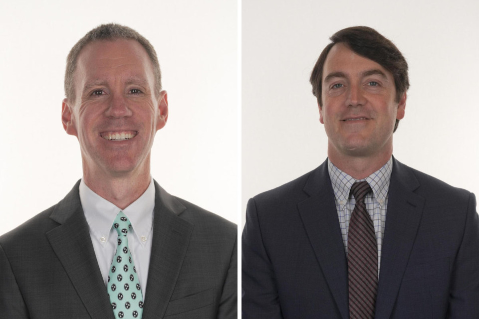 <strong>Brian Curry, left, and Ryan Strain, right, are seeking reelection in November for their seats on Germantown&rsquo;s Board of Education.</strong> (Courtesy Germantown Municipal Schools District)