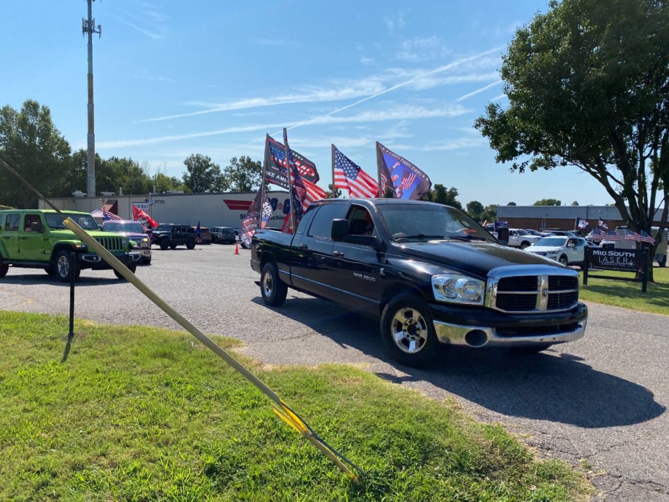 <strong>A&nbsp;&ldquo;Ride for Trump&rdquo; rally Saturday, Aug. 10, drew a motorcade of 80 vehicles to make a trek from Bartlett to Millington in support of the former President and Republican nominee for President in 2024.</strong> (Bill Dries/The Daily Memphian)