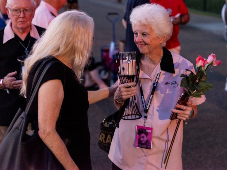 <strong>The annual Candlelight Vigil brings generations of Elvis fans together.&nbsp;</strong>(Brad Vest/Special to The Daily Memphian)