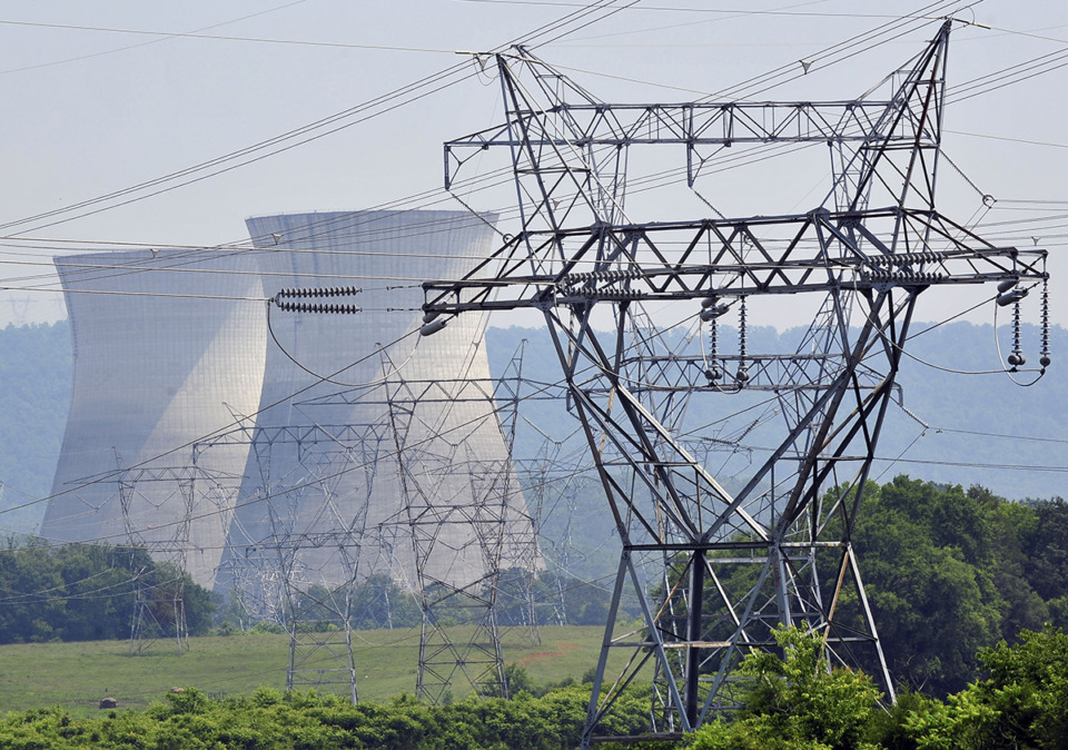 <strong>The company xAI still needs to fully connect to the Tennessee Valley Authority grid and Memphis Light, Gas and Water distribution system. Work is underway on expanding a substation next to the supercomputer.</strong> (Eric Schultz/AP file)