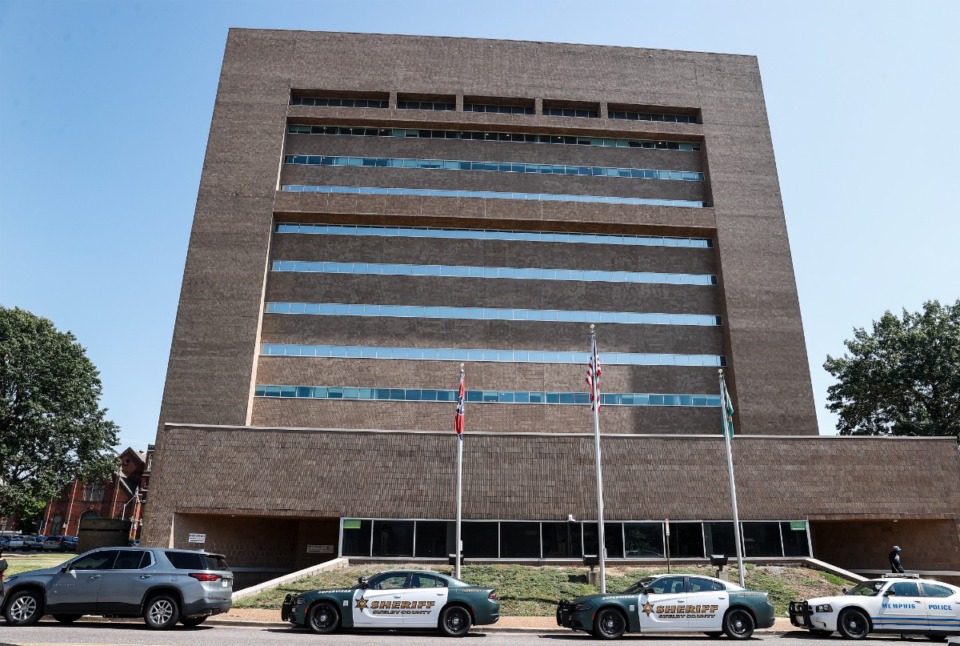 <strong>Walter L. Bailey, Jr. Criminal Justice Center, 201 Poplar Ave., on Friday, Aug. 16, 2024.</strong> (Mark Weber/The Daily Memphian)