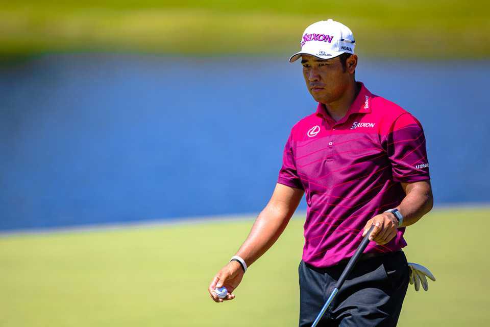 <strong>Hideki Matsuyama walks off hole nine of the FedEx St. Jude Championship Aug. 16.</strong> (Benjamin Naylor/The Daily Memphian)