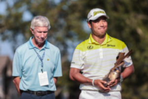 <strong>Hideki Matsuyama wins the FedEx-St. Jude Championship at TPC Southwind Aug. 18, 2024.</strong> (Patrick Lantrip/The Daily Memphian)