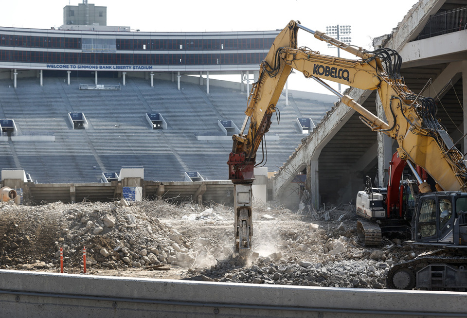 <strong>While the demolition process on the west side of the Simmons Bank Liberty Stadium is complete, here&rsquo;s what fans can expect on game day.</strong> (Mark Weber/The Daily Memphian)