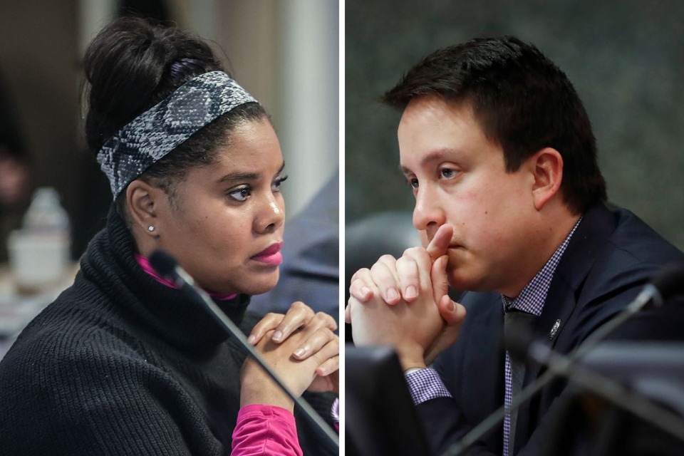 <strong>Miska Clay Bibbs (left) and Michael Whaley (right) appeared on&nbsp;&ldquo;Behind The Headlines&rdquo; together.</strong> (From left to right: Patrick Lantrip/The Daily Memphian file; Mark Weber/The Daily Memphian file)