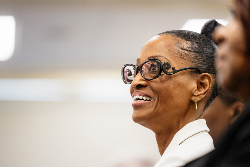 <strong>Wanda Halbert waits for her item to be called at the Shelby County Board of Commissioners meeting May 15.</strong> (Benjamin Naylor/The Daily Memphian file)