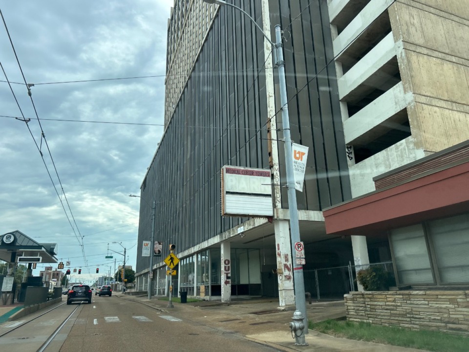 <strong>The 12-story, 400,000-square-foot tower at 969 Madison Ave. is set to be demolished based on permits filed with the Memphis and Shelby County Department of Planning and Development.</strong> (Sophia Surrett/The Daily Memphian)