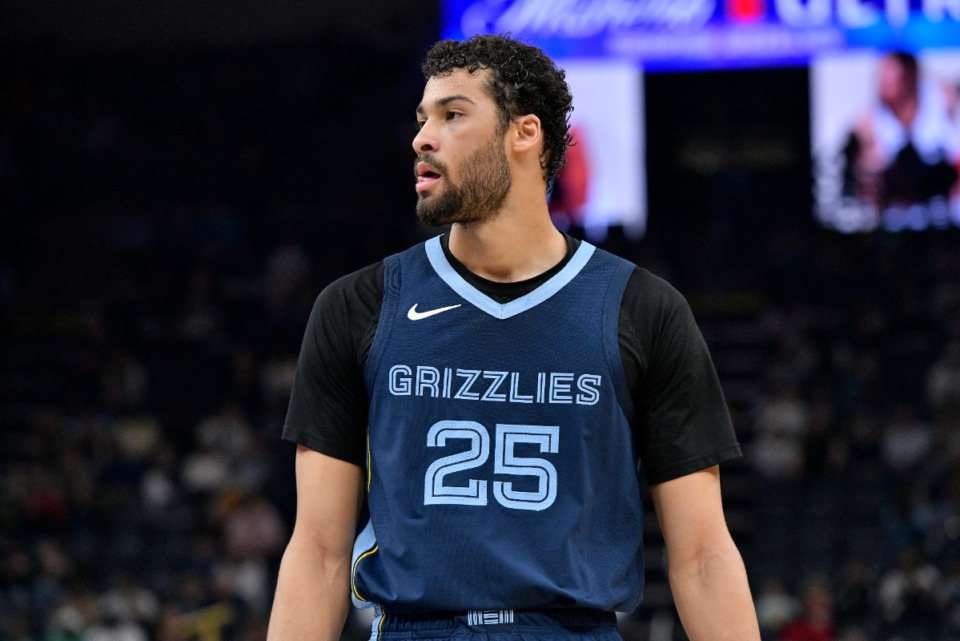 <strong>Maozinha Pereira, a 6-foot-8 wing, played in seven games for the Grizzlies as a rookie last season</strong>&nbsp;(Brandon Dill/AP file)