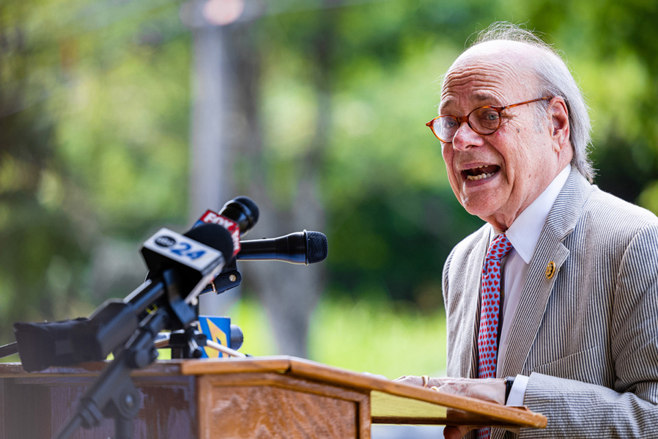 <strong>U.S. Rep. Steve Cohen, D-Tenn., speaks at the site of future affordable housing in Orange Mound Aug. 13.</strong> (Benjamin Naylor/The Daily Memphian)