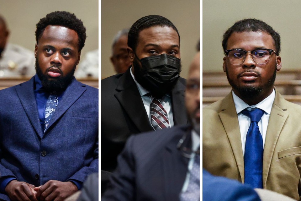 <strong>From left to right: Tadarrius Bean, Demetrius Haley and Justin Smith are on trial.</strong> (Mark Weber/The Daily Memphian file)