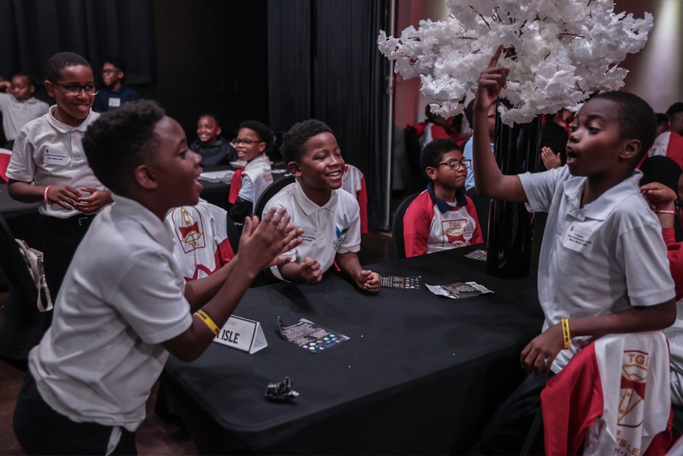 <strong>Children from Sea Isle play during The Gentlemen's League's annual Kickoff Event at The Coronet Sept. 10, 2024.</strong> (Patrick Lantrip/The Daily Memphian)