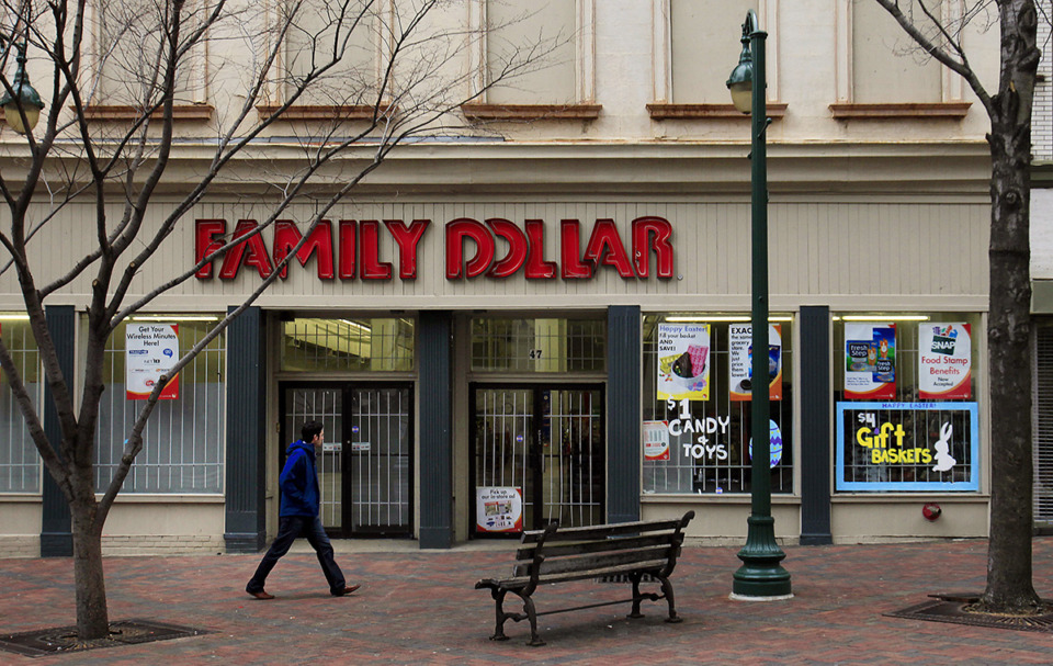 <strong>The space at 47 S. Main St. has been vacant since the Family Dollar closed.</strong> (The Daily Memphian file)&nbsp;