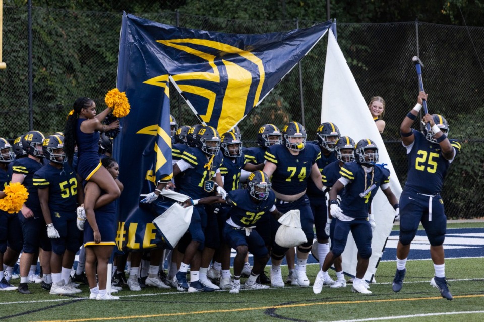 <strong>Lausanne takes the field before its game against MASE Aug. 23. The Lynx won, 35-6.</strong>&nbsp;(Brad Vest/Special to The Daily Memphian file)