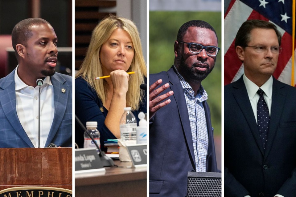 <strong>From left to right: JB Smiley Jr., Jerri Green, Paul Young and Cameron Sexton have all said something about Memphis&rsquo; gun-control referedum.</strong> (From left to right: Patrick Lantrip/The Daily Memphian; Benjamin Naylor/The Daily Memphian file; Patrick Lantrip/The Daily Memphian; George Walker IV/AP file)