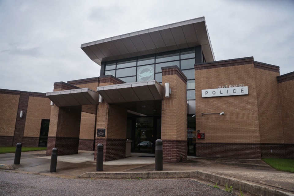 <strong>The Olive Branch Police Department building on June 8, 2022.</strong> (Patrick Lantrip/Daily Memphian file)